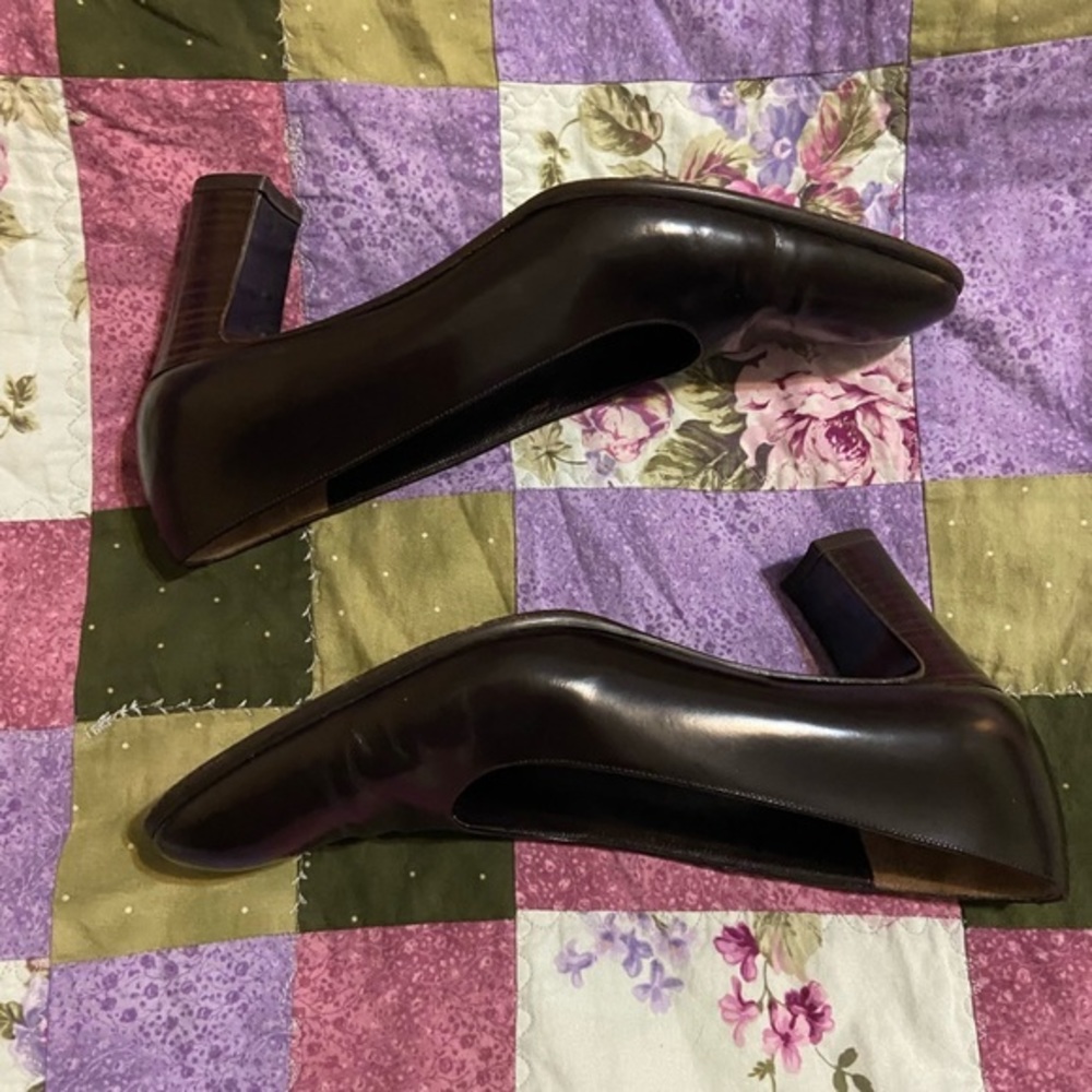 Amalfi Italy brown block heels Size 9.5‎ - Picture 6 of 9
